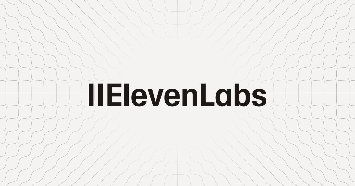 Capture d'écran de ElevenLabs