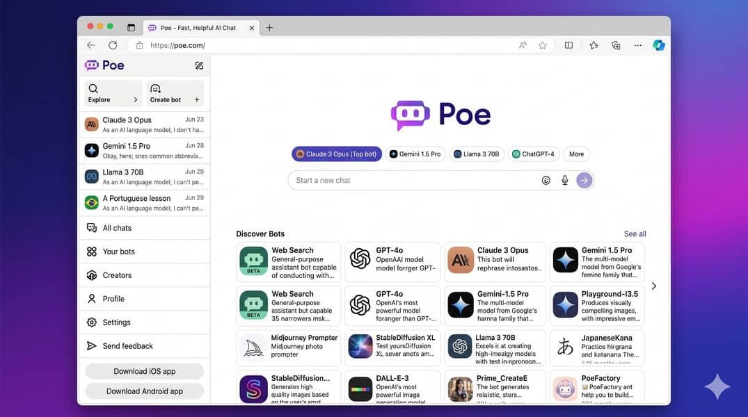 Capture d'écran de Poe