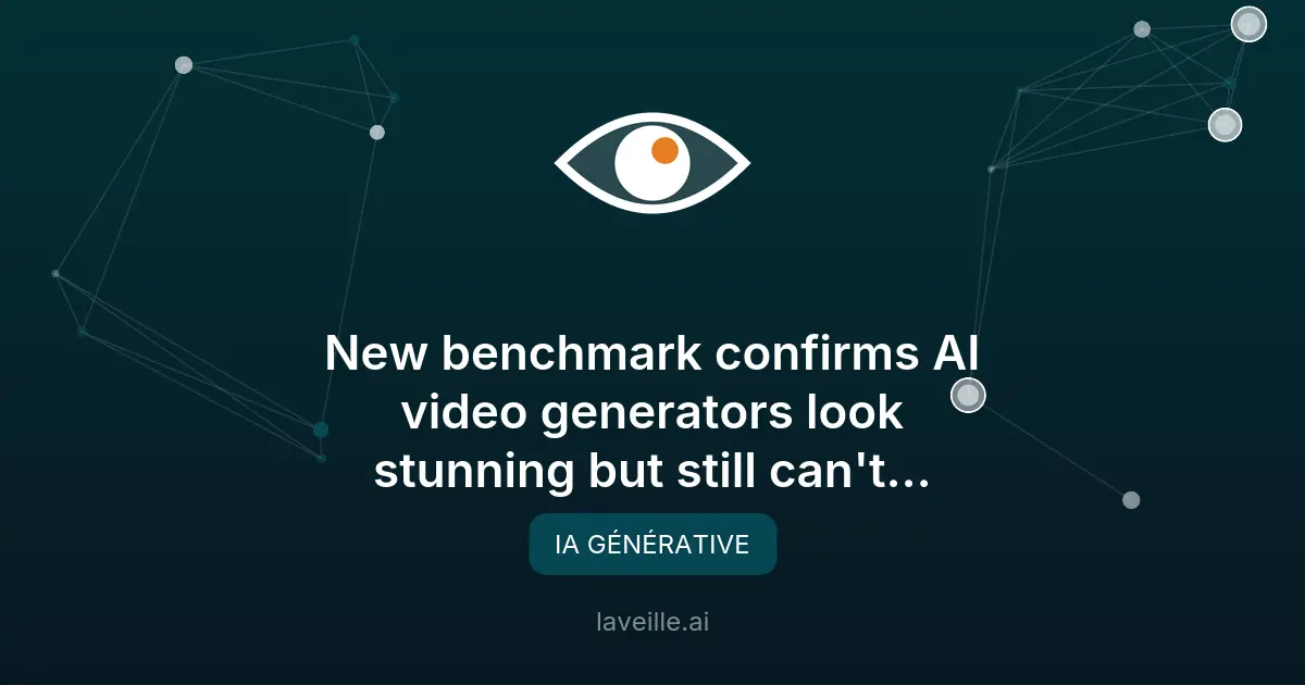 Benchmark IA : les générateurs vidéo échouent en logique