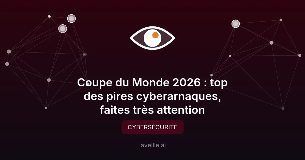 Alerte sur les cyberarnaques de la Coupe du Monde 2026