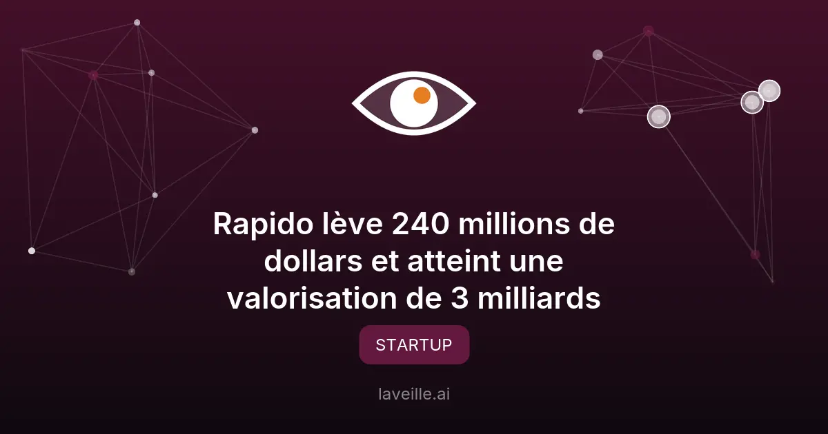 Rapido lève 240M$ et valorisée à 3 milliards