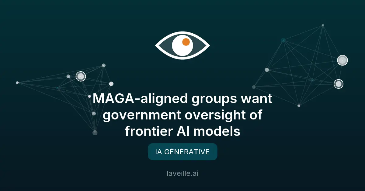 Coalition conservatrice demande régulation des modèles d'IA