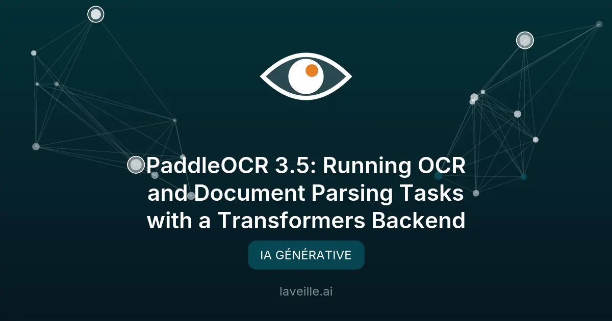 PaddleOCR 3.5 : Intégration avec Hugging Face Transformers
