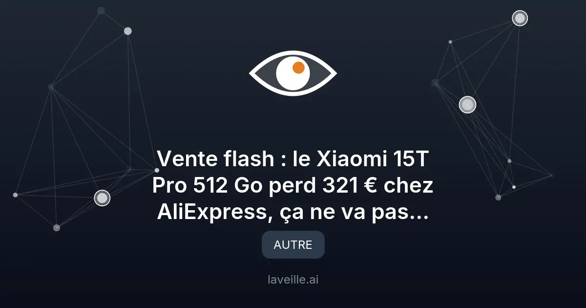 Xiaomi 15T Pro 512 Go en vente flash à 582 €