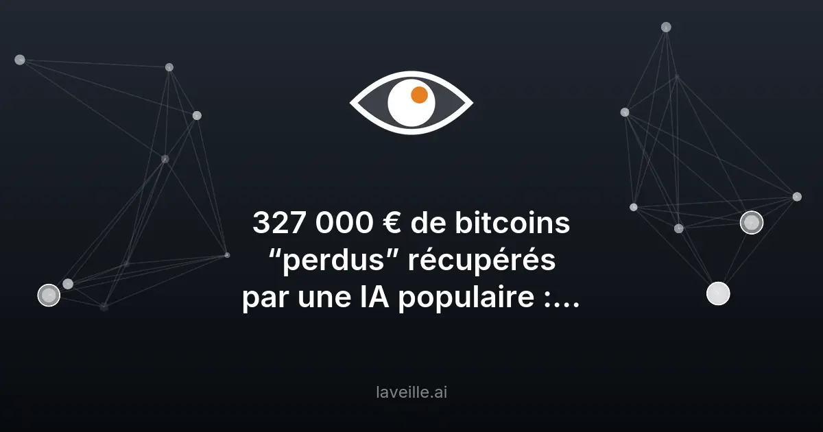 327 000 € de bitcoins retrouvés grâce à l'IA Claude