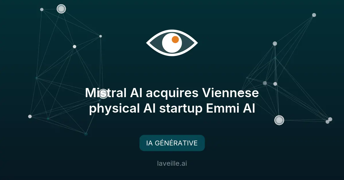 Mistral AI acquiert Emmi AI pour renforcer son IA industrielle