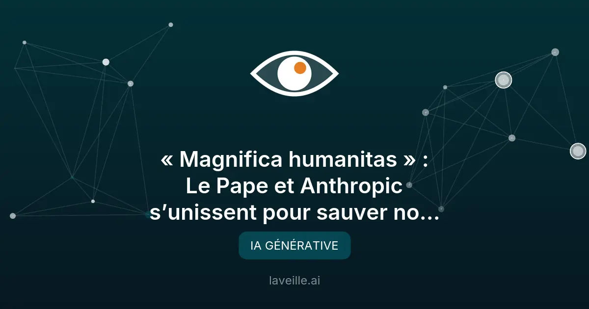 Le Pape et Anthropic s'unissent pour une encyclique sur l'IA