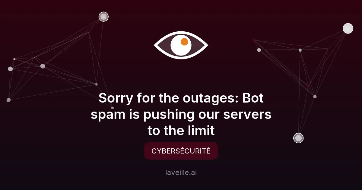 Bot spam cause des interruptions sur un site tech
