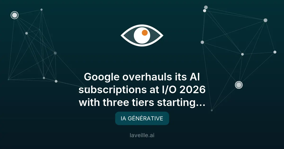 Google révise ses abonnements IA en 2026