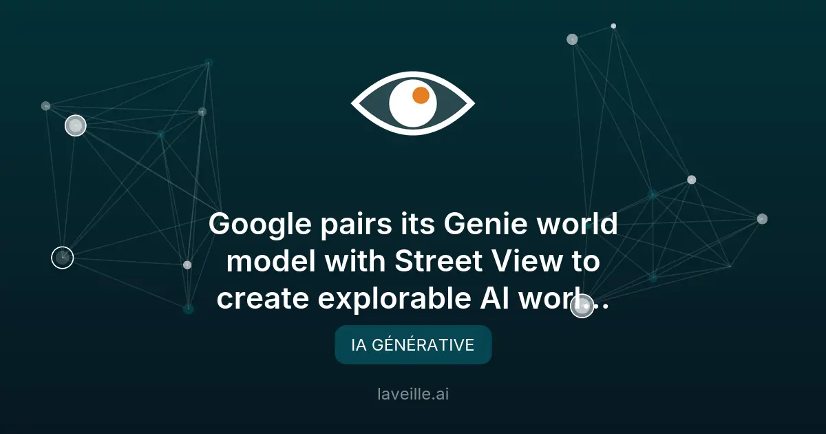 Google Deepmind relie Genie à Street View pour des mondes virtuels