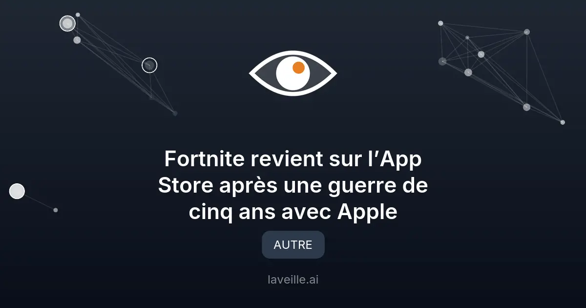 Fortnite revient sur l'App Store après 5 ans de conflit