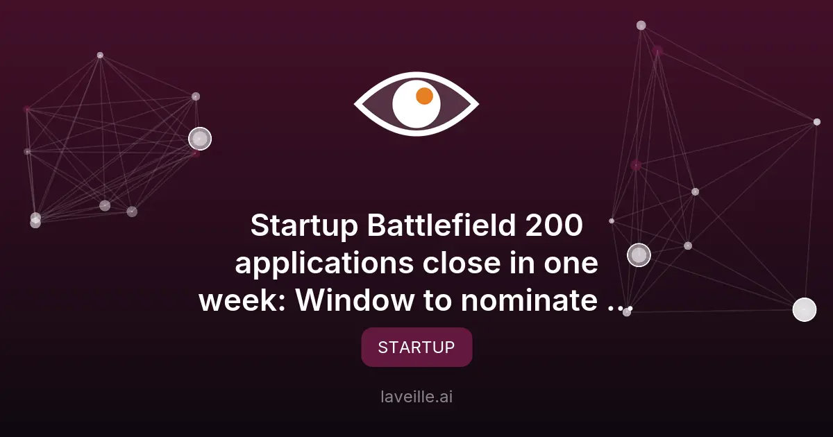 Startup Battlefield 200 : candidatures avant le 27 mai