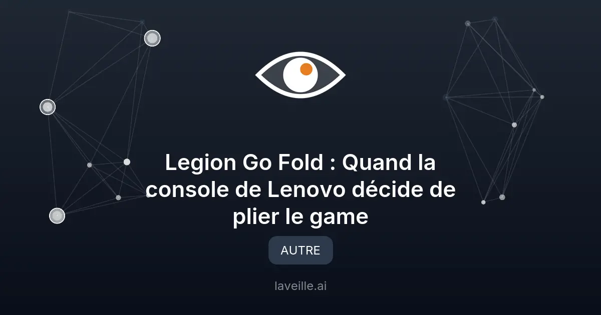 Lenovo Legion Go Fold : La console de jeu pliable révolutionnaire
