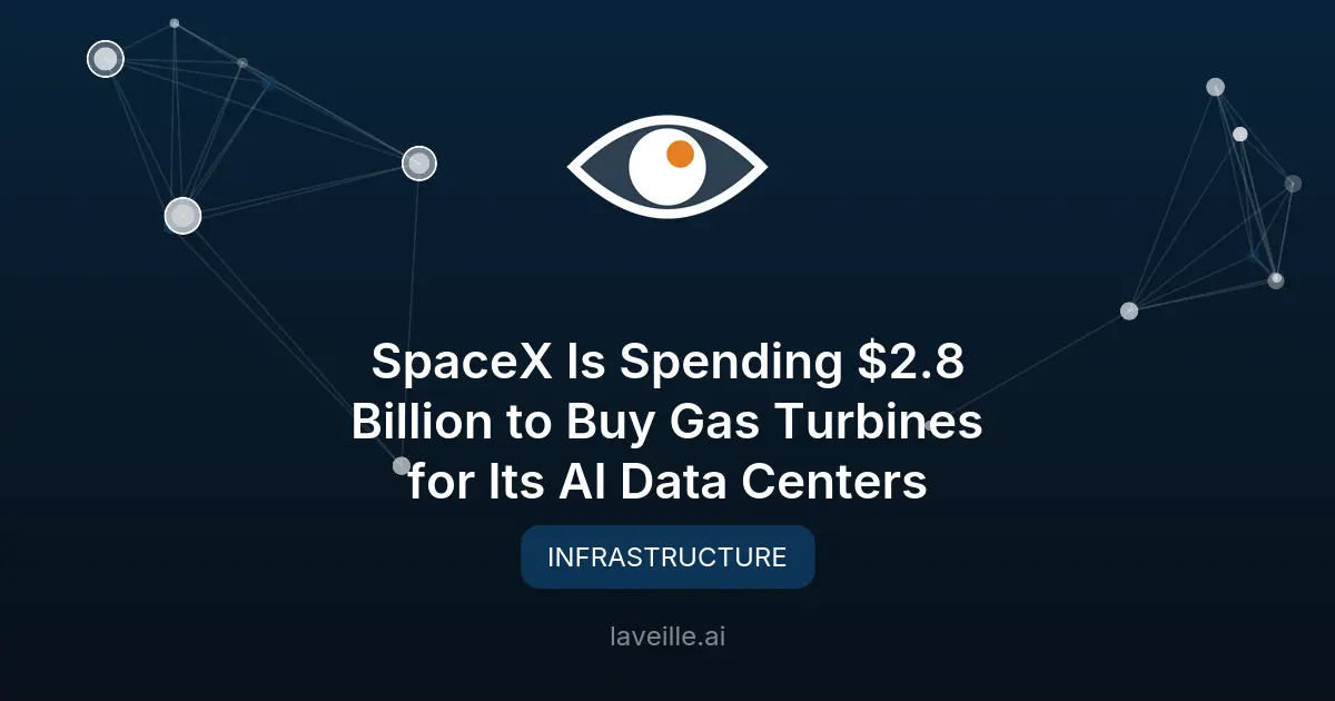 SpaceX investit 2,8 milliards dans des turbines à gaz pour l'IA