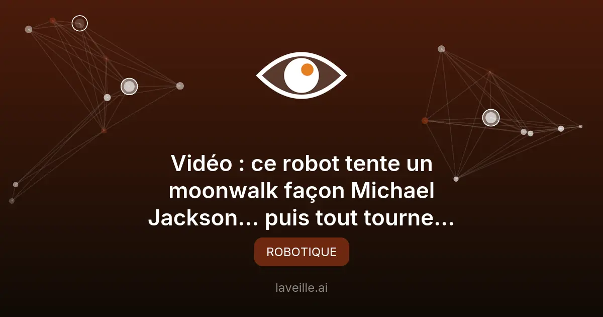 Un robot chute en tentant un moonwalk sur Billie Jean