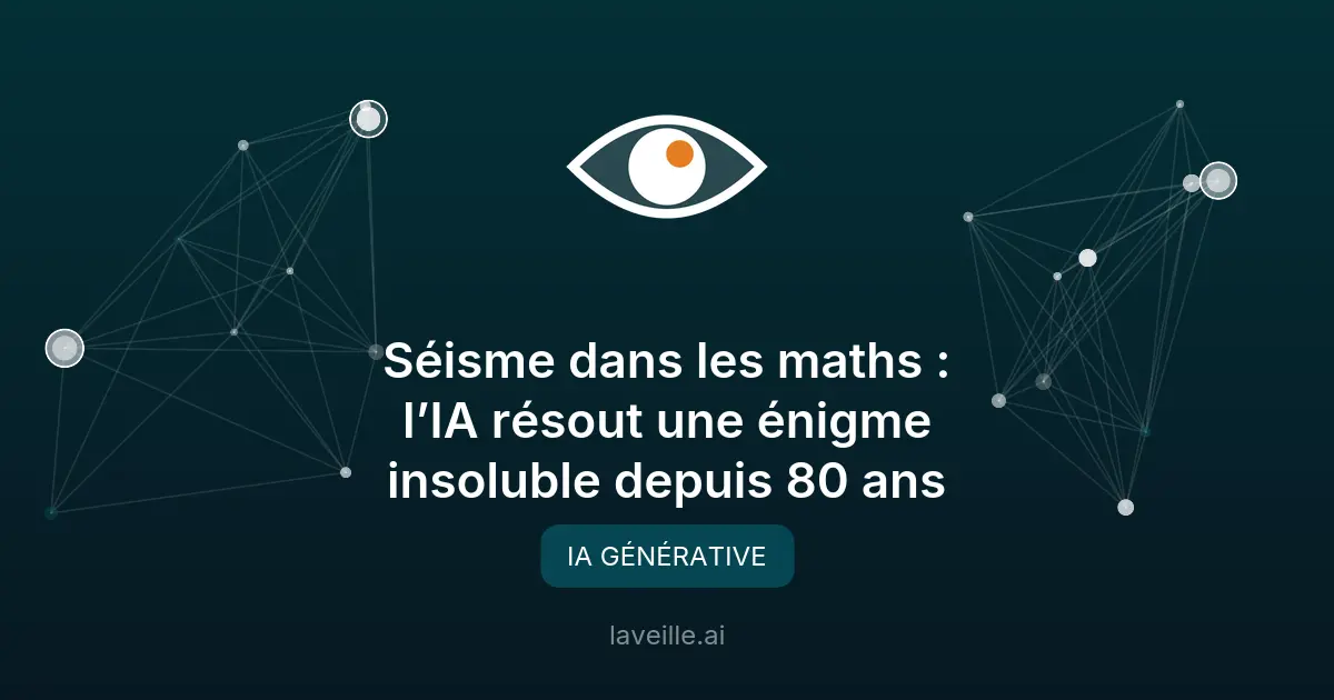 IA résout conjecture mathématique insoluble depuis 80 ans