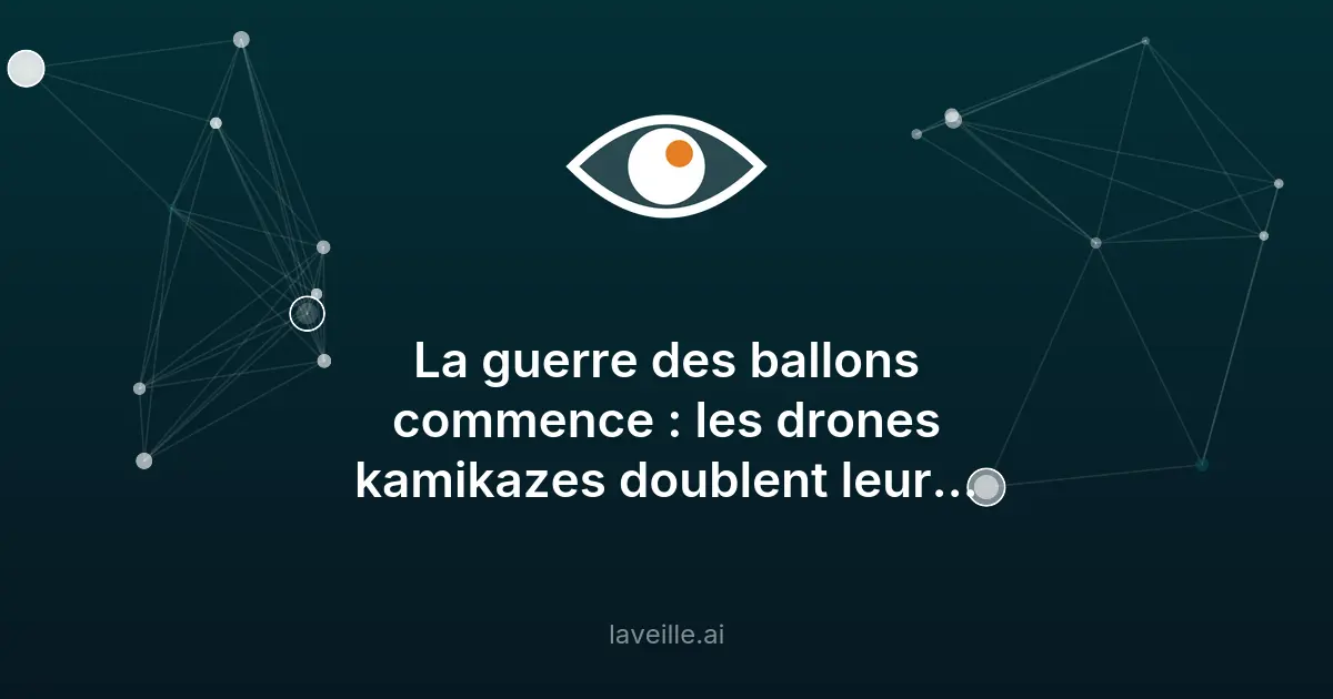 Drone Hornet : une innovation militaire avec IA et ballon stratosphérique
