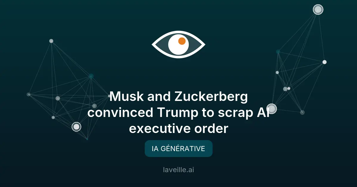 Trump annule l'ordre exécutif sur l'IA sous pression des géants tech