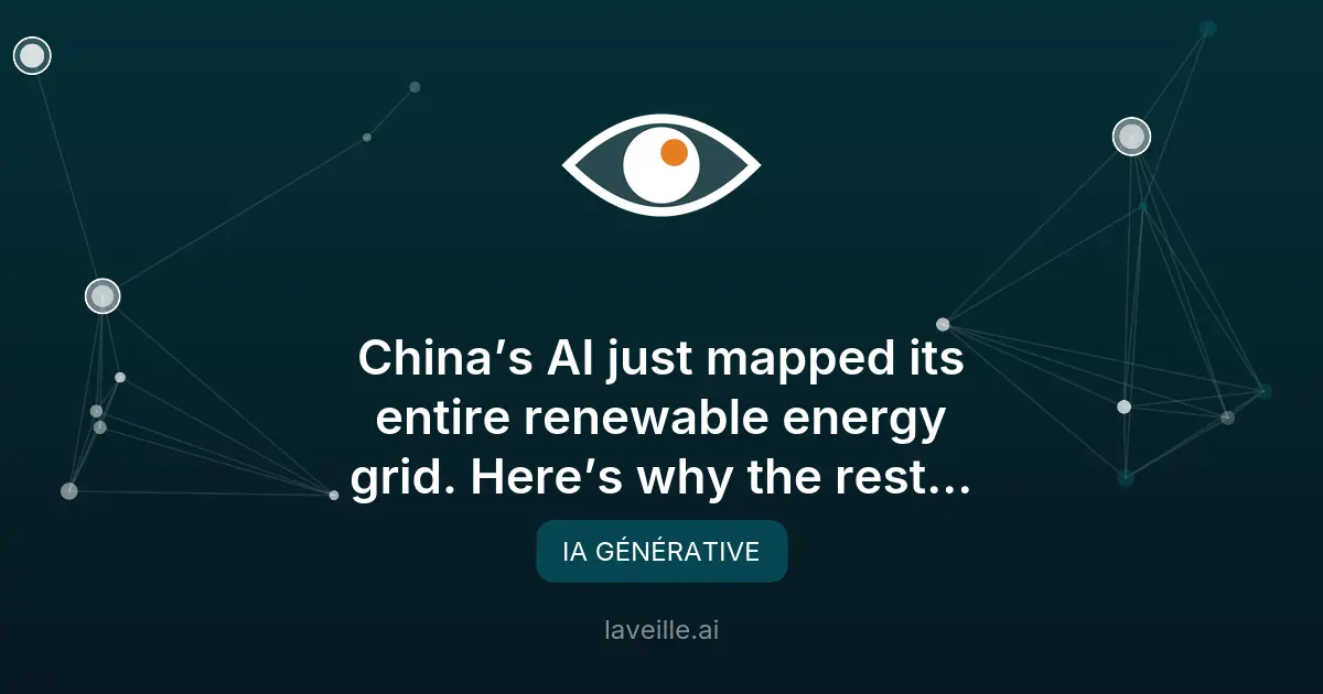 La Chine utilise l'IA pour cartographier son réseau énergétique