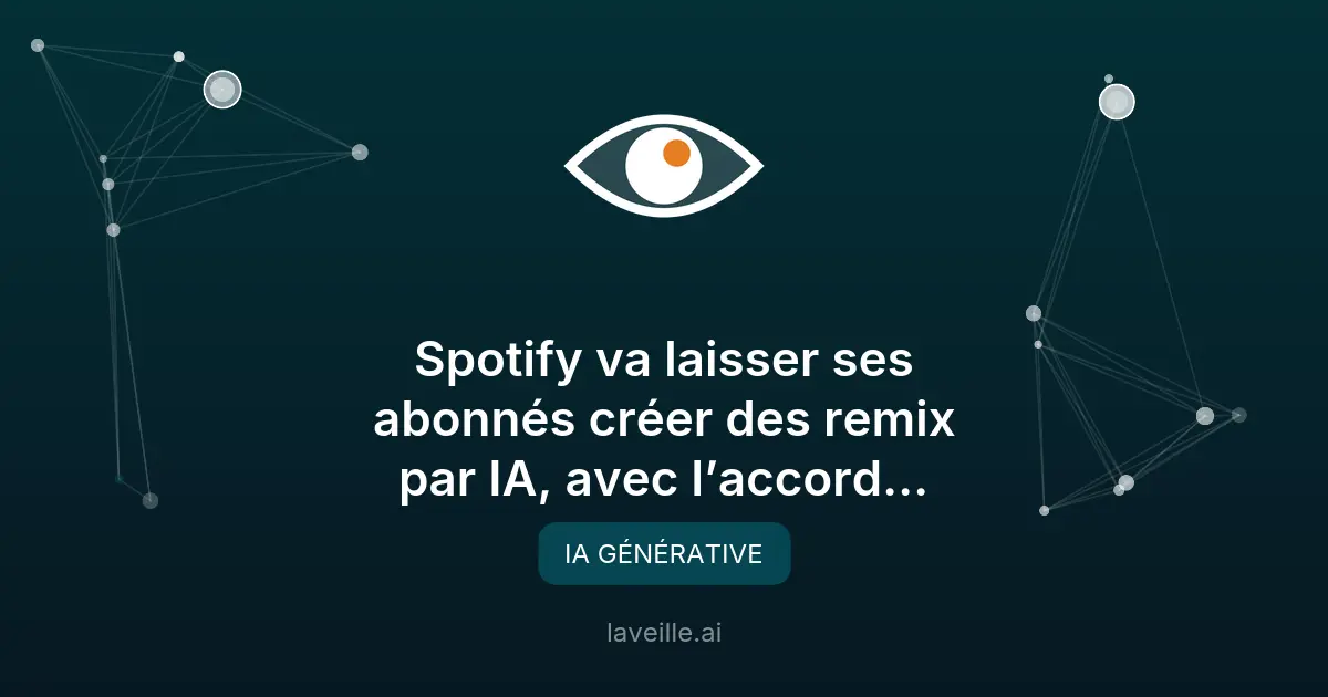 Spotify permet les remix IA avec accord des artistes