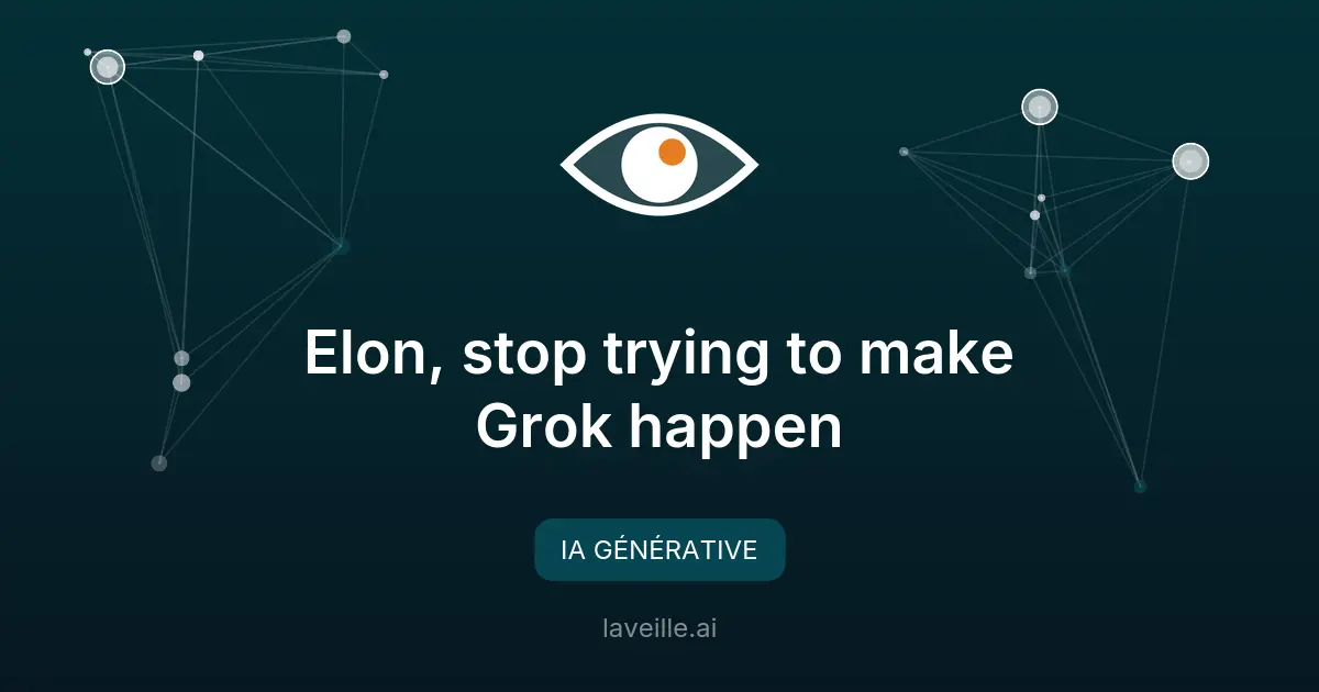 Grok d'Elon Musk : faible adoption dans les projets d'IA gouvernementaux