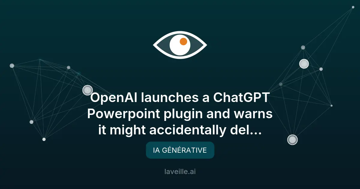 OpenAI lance ChatGPT pour PowerPoint : risques et avantages
