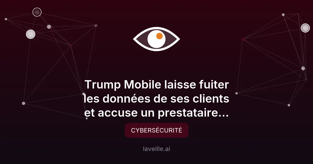 Fuites de données chez Trump Mobile : un prestataire tiers mis en cause