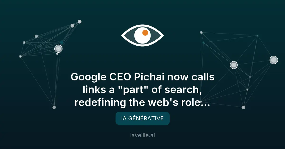 Google transforme sa recherche avec l'IA : moins de liens web