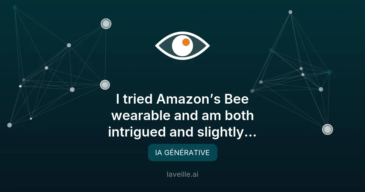Bee : le wearable IA d'Amazon pour organiser vos conversations