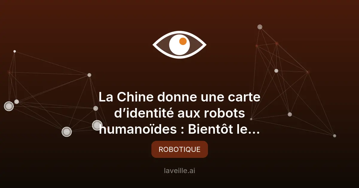 Chine: carte d'identité pour robots humanoïdes