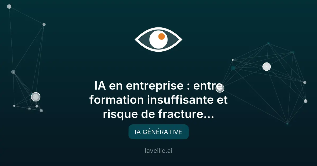 IA en entreprise : fracture générationnelle et formation