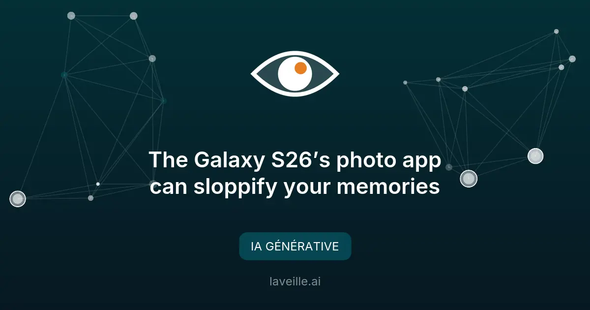 Galaxy S26 : l'IA générative transforme vos photos