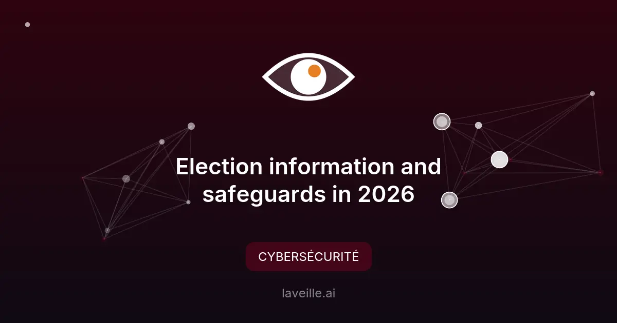 Sécurité des élections 2026 : IA et cybersécurité
