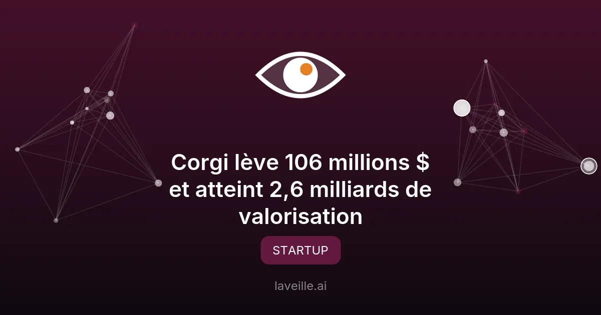 Corgi lève 106M $ et valorisée à 2,6 milliards