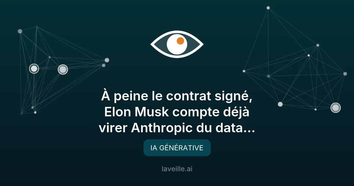 Elon Musk réduit le bail d'Anthropic chez SpaceX