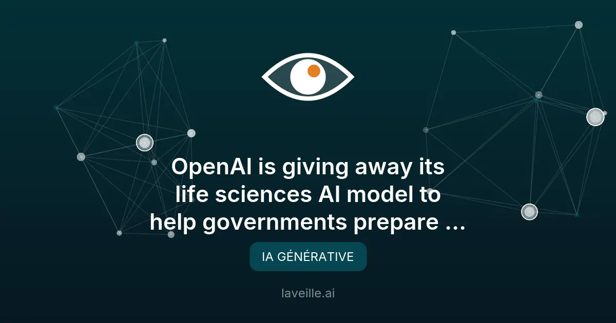 OpenAI lance GPT-Rosalind pour la biodéfense