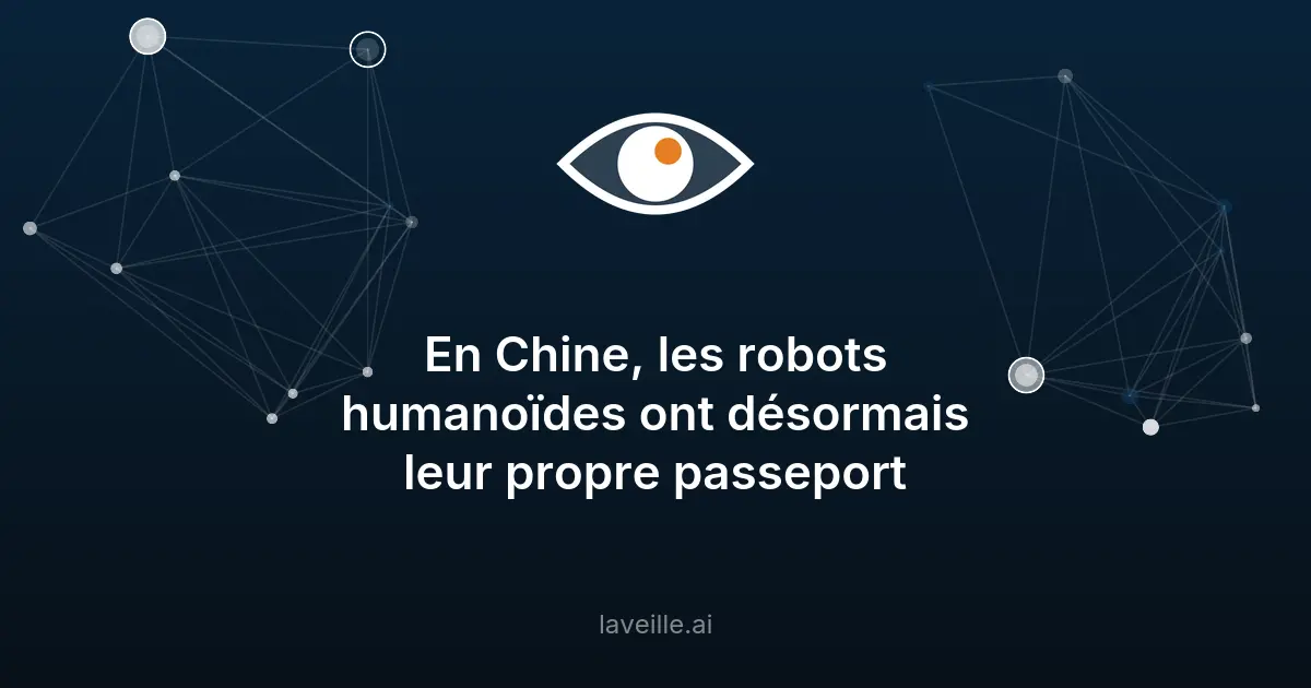 Chine : passeport numérique pour robots humanoïdes