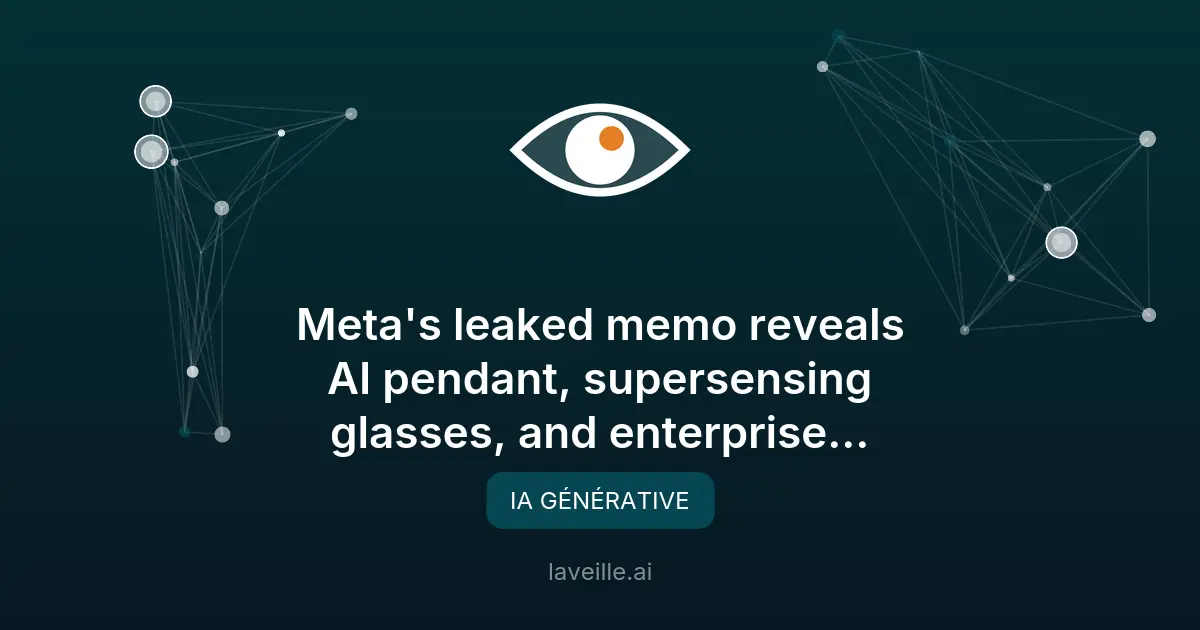 Meta dévoile sa stratégie wearables IA pour 2027
