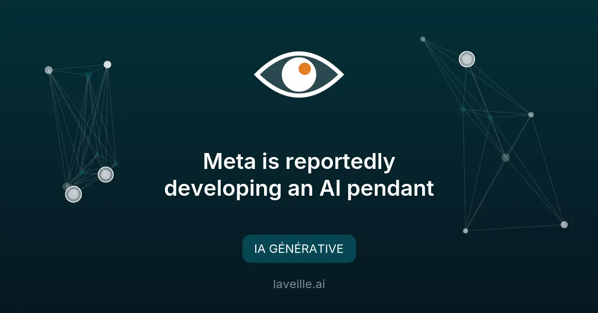 Meta développe un pendentif IA : ce qu'il faut savoir