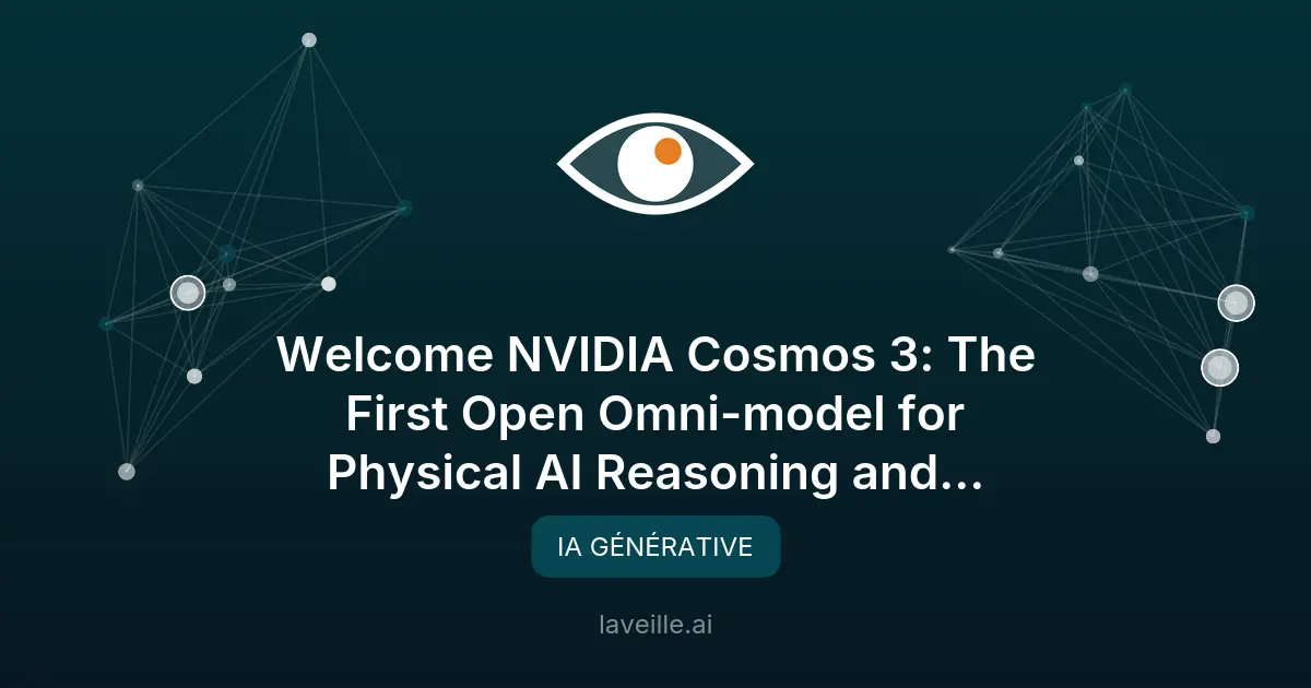 NVIDIA Cosmos 3 : modèle omni pour IA physique