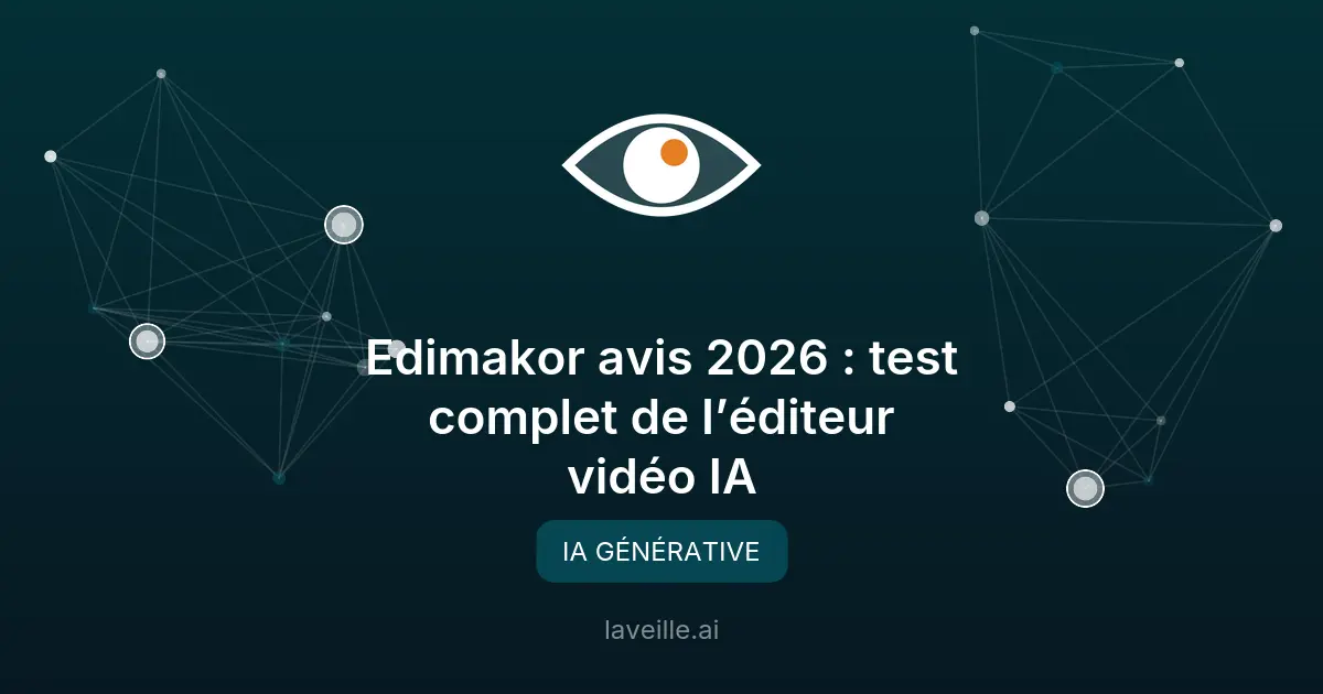 Edimakor 2026 : test complet de l'éditeur vidéo IA