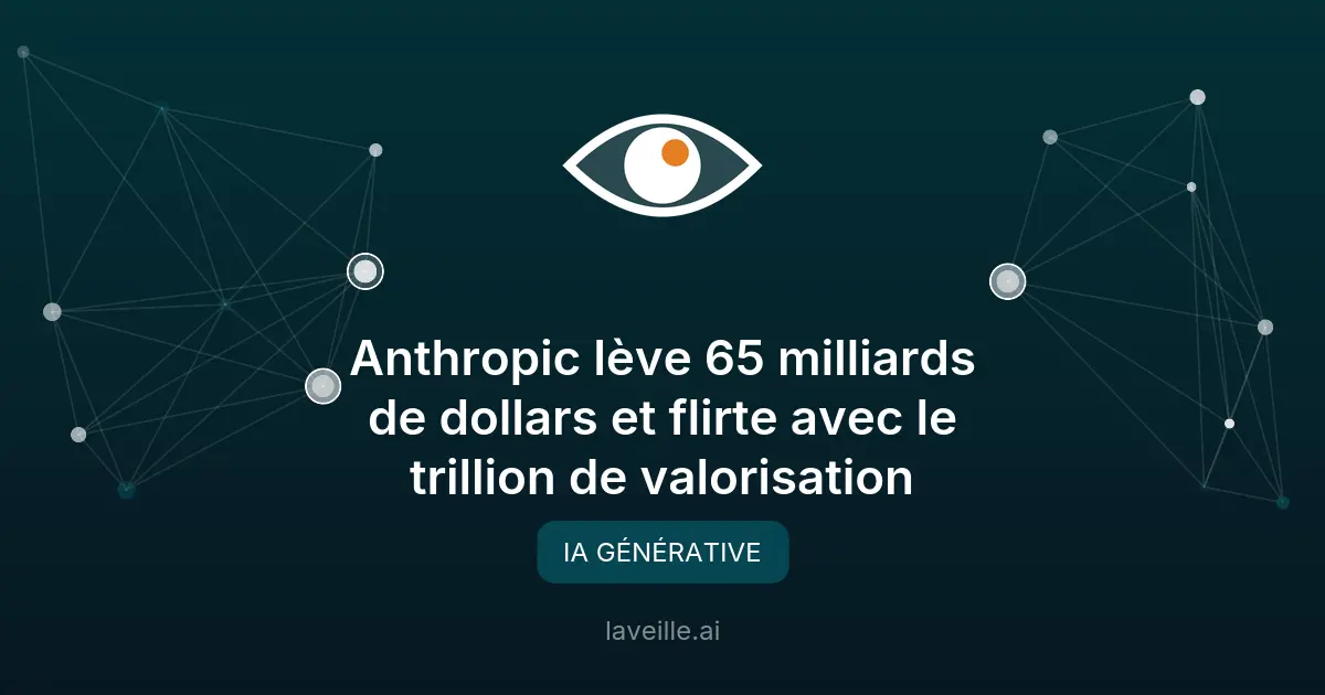Anthropic lève 65 milliards et vise le trillion