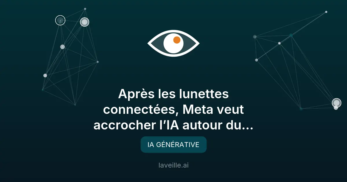 Meta lance un pendentif IA pour redresser Reality Labs