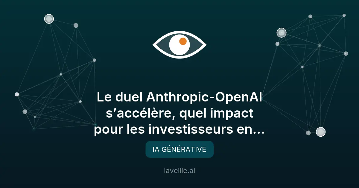Anthropic vs OpenAI : la bataille de l'IA professionnelle