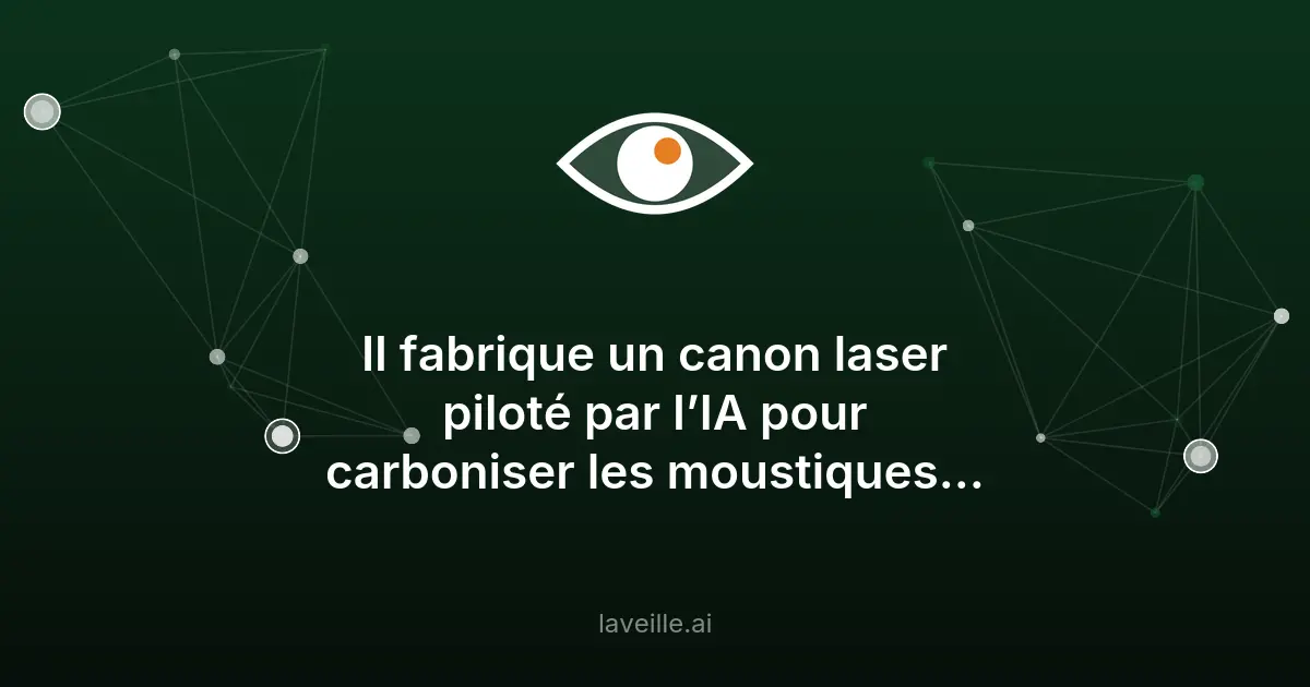 Canon laser IA contre moustiques : l'innovation de Steven Cheng