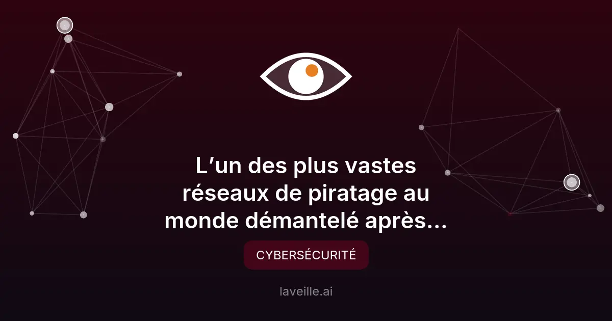 Démantèlement d'un botnet de 17 millions d'appareils