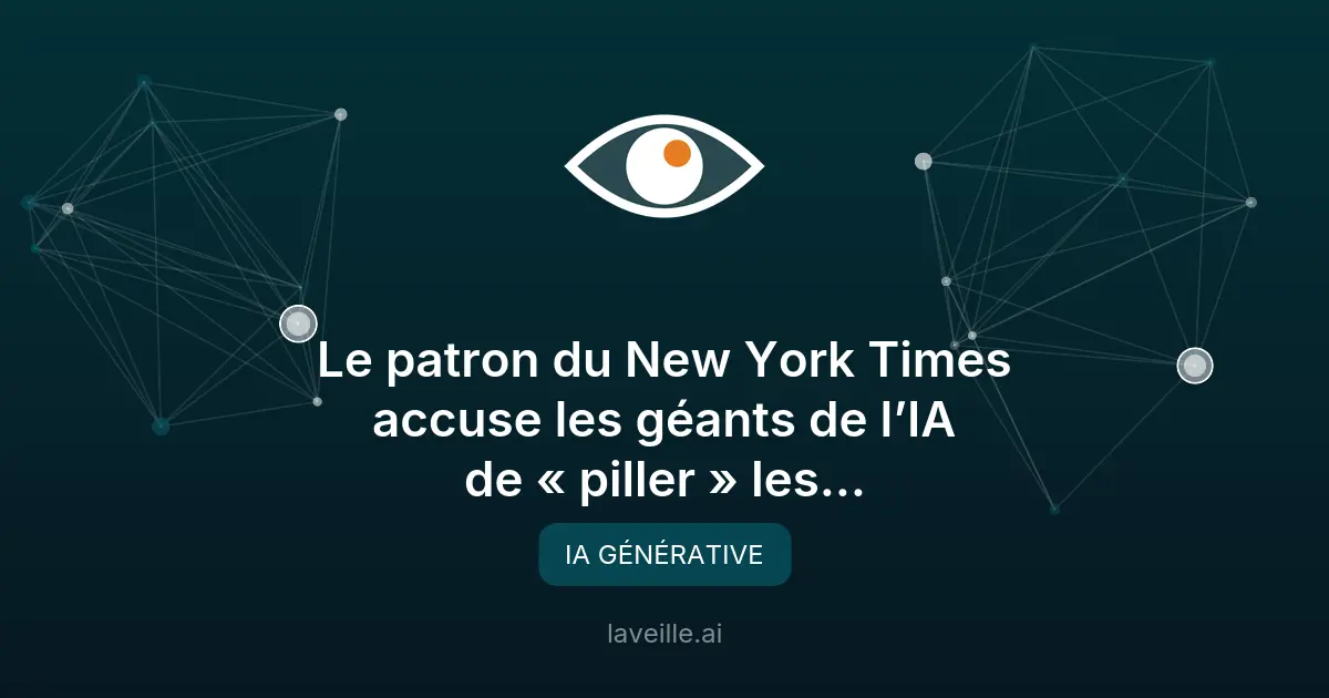 IA vs médias : le New York Times dénonce le pillage de contenus