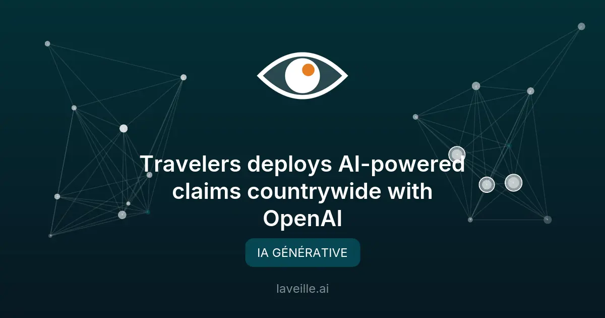 Travelers déploie une IA pour les réclamations avec OpenAI