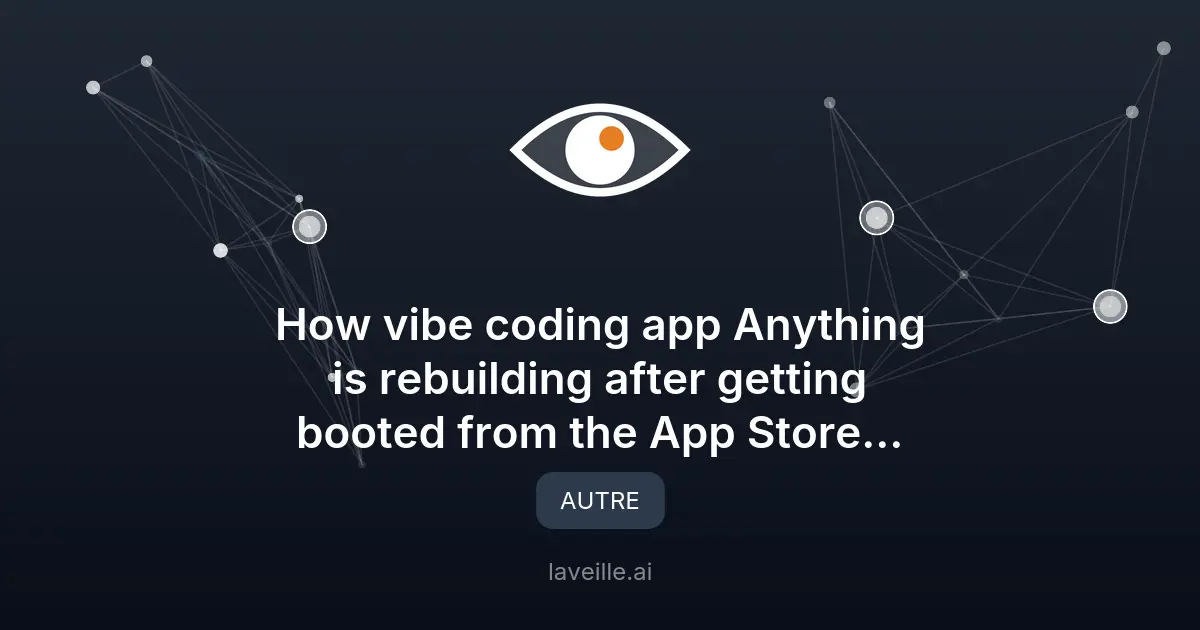 Apple bloque les apps de codage : Anything cherche des alternatives