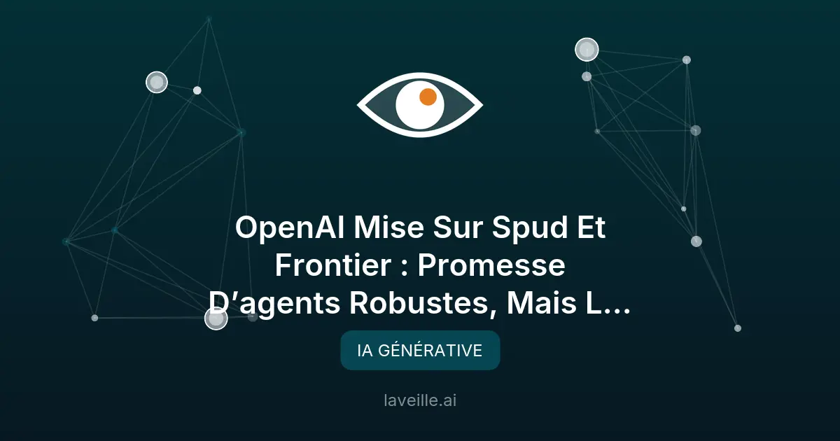OpenAI : Spud et Frontier, des agents robustes en vue